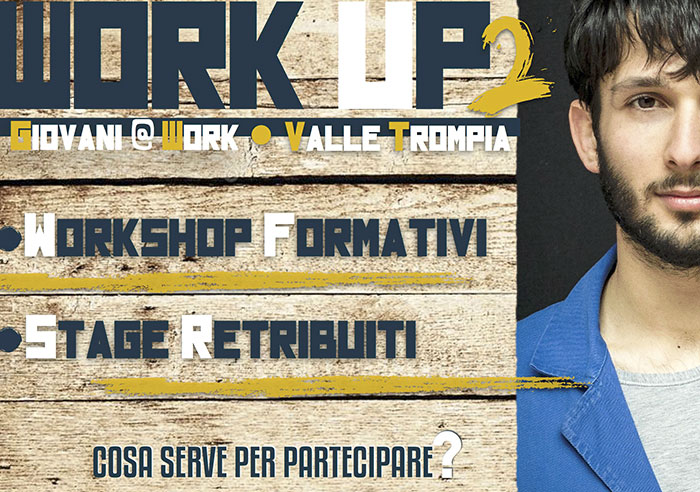 Bando pubblico Work Up - percorsi formativi e tirocini per giovani
